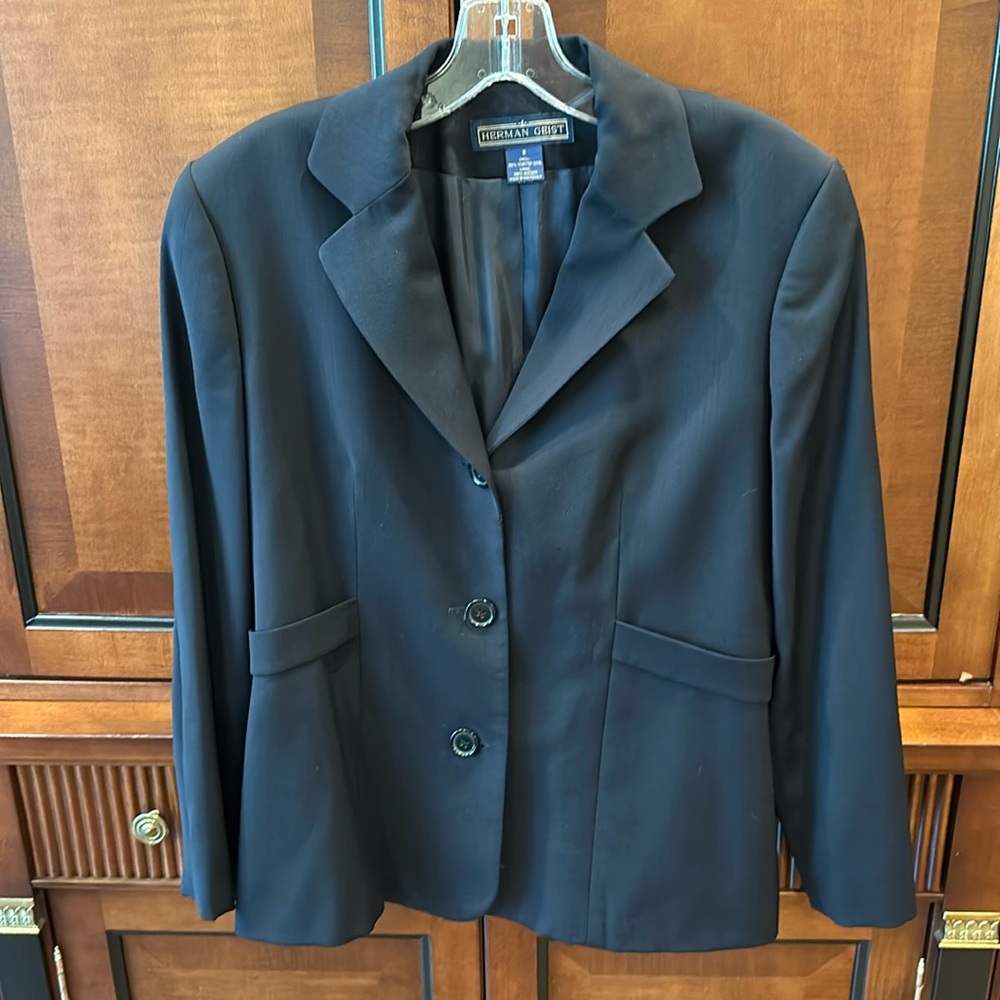 Herman Geist wool dark blue (almost black) blazer